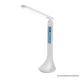 LIVARNO home 56752WH Elemes otthoni / irodai asztali LED lámpa LCD kijelzővel, órával, fehér