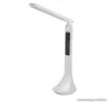 LIVARNO home 56752WH Elemes otthoni / irodai asztali LED lámpa LCD kijelzővel, órával, fehér