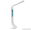 LIVARNO home 56752WH Elemes otthoni / irodai asztali LED lámpa LCD kijelzővel, órával, fehér