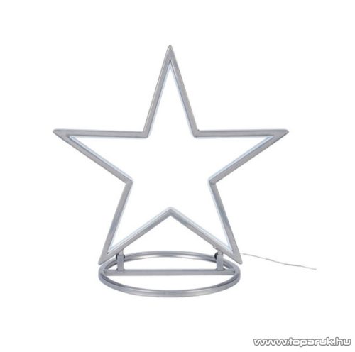 LIVARNO home Kültéri időzítőkapcsolós világító fém LED csillag, 108 db melegfehér LED-del (talppal és leszúró tüskékkel)