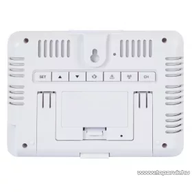   LIVARNO home 4-LD7095-1 WH COLOR vezeték nélküli időjárás állomás színes kijelzővel (DCF rádióvezérelt), 100 m kültéri érzékelővel, fehér