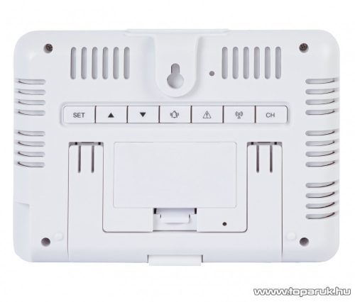 LIVARNO home 4-LD7095-1 WH COLOR vezeték nélküli időjárás állomás színes kijelzővel (DCF rádióvezérelt), 100 m kültéri érzékelővel, fehér