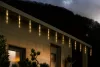 LIVARNO Home EZ-16515/WW Kültéri 15 db olvadó, csepegő jégcsap füzér 6 órás időzítővel, 148 db meleg fehér LED-es futófénnyel, 12,6 m