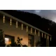 LIVARNO Home EZ-16515/WW Kültéri 15 db olvadó, csepegő jégcsap füzér 6 órás időzítővel, 148 db meleg fehér LED-es futófénnyel, 12,6 m