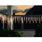   LIVARNO Home EZ-16515/WW Kültéri 15 db olvadó, csepegő jégcsap füzér 6 órás időzítővel, 148 db meleg fehér LED-es futófénnyel, 12,6 m