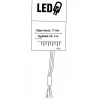 LIVARNO Home EZ-16515/WW Kültéri 15 db olvadó, csepegő jégcsap füzér 6 órás időzítővel, 148 db meleg fehér LED-es futófénnyel, 12,6 m