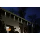 LIVARNO Home EZ-16516/WH Kültéri 15 db olvadó, csepegő jégcsap füzér 6 órás időzítővel, 148 db hideg fehér LED-es futófénnyel, 12,6 m