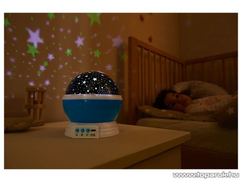 Livarno Home HG06101A LED-es csillagos égbolt kivetítő lámpa, mini projektor, hangulatvilágítás, kék