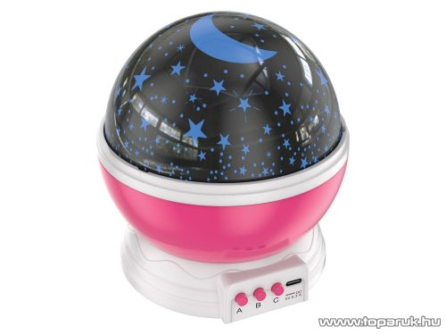 Livarno Home HG06101B LED-es csillagos égbolt kivetítő lámpa, mini projektor, hangulatvilágítás, rózsaszín