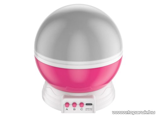 Livarno Home HG06101B LED-es csillagos égbolt kivetítő lámpa, mini projektor, hangulatvilágítás, rózsaszín