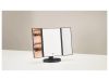 Cien BEAUTY (Livarno Home) CKLK 6 A3 BK Két oldalán behajtható és dönthető LED-es kozmetikai sminktükör 2 nagyítási fokozattal (2x és 5x), fekete