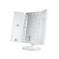   Cien BEAUTY (Livarno Home) CKLK 6 A3 WH Két oldalán behajtható és dönthető LED-es kozmetikai sminktükör 2 nagyítási fokozattal (2x és 5x), fehér