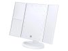 Cien BEAUTY (Livarno Home) CKLK 6 A3 WH Két oldalán behajtható és dönthető LED-es kozmetikai sminktükör 2 nagyítási fokozattal (2x és 5x), fehér