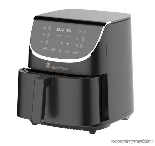 MasterPro BGMP-9323 XXL Air Fryer Digitális forrólevegős olajsütő, olaj nélküli fritőz 12 automata programmal, 7 literes, 1800 W
