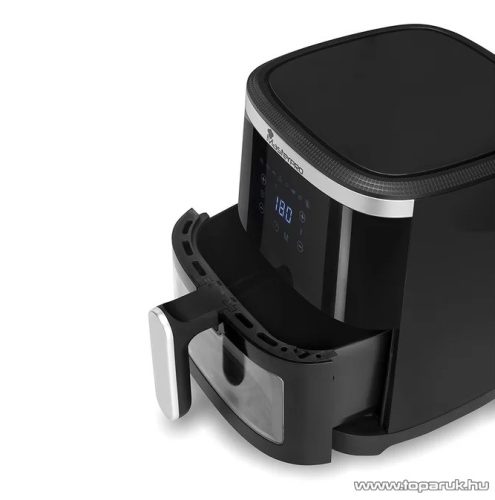 Masterpro Rocket 420 BGMP-9315 Digitális érintőgombos forrólevegős olaj nélküli légkeveréses Air Fryer fritőz sütő betekintő ablakkal, 4,2 literes, 1300 W