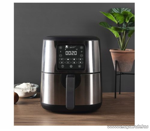 Masterpro BGMP-9321-HU Digitális érintőgombos forrólevegős olaj nélküli légkeveréses Air Fryer sütő, olajsütő, fritőz, 4 literes, 1500 W