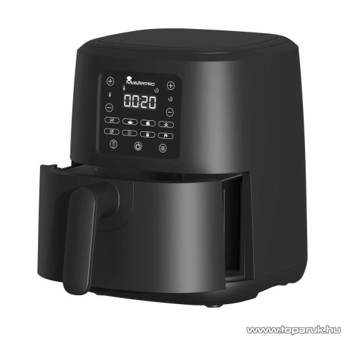 Masterpro BGMP-9322 L Digitális érintőgombos forrólevegős olaj nélküli légkeveréses Air Fryer sütő, olajsütő, fritőz, 4 literes, 1500 W