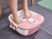 Medisana FS-90L Foot Spa lábfürdő, lábpezsgőfürdő, lábmasszírozó, 3 feltéttel, rózsaszín