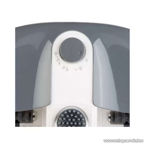 (SZÁLLÍTÁSI SÉRÜLT / K132448) Medisana FS-90L Foot Spa lábfürdő, lábpezsgőfürdő, lábmasszírozó, 3 feltéttel, szürke