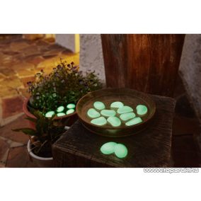   Melinera foszforeszkáló (sötétben világító) dekor kavics készlet, kb. 17 db / doboz