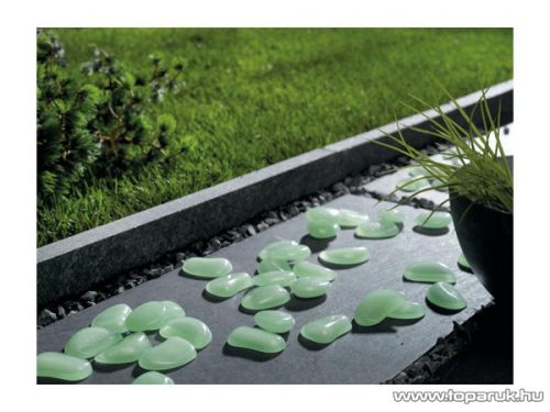 Melinera foszforeszkáló (sötétben világító) dekor kavics készlet, kb. 17 db / doboz