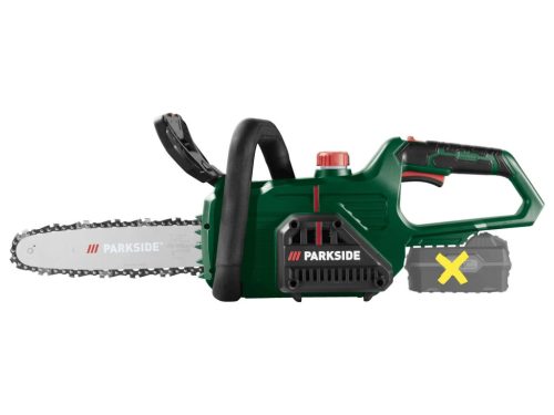 Gallyazás és fakivágás ParkSide 20V akkus láncfűrésszel a kertben