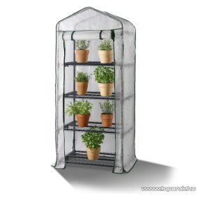   ParkSide WU9967931-8 Hobby kerti melegház, növényház, palántanevelő fólia, fóliasátor 4 polccal, 69 x 160 x 49 cm