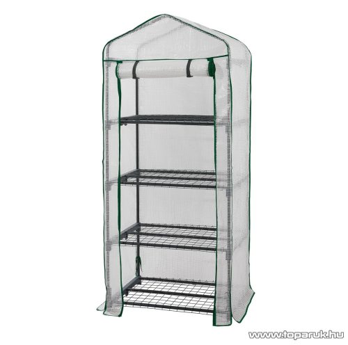 ParkSide WU9967931-8 Hobby kerti melegház, növényház, palántanevelő fólia, fóliasátor 4 polccal, 69 x 160 x 49 cm