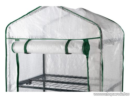 ParkSide WU9967931-8 Hobby kerti melegház, növényház, palántanevelő fólia, fóliasátor 4 polccal, 69 x 160 x 49 cm