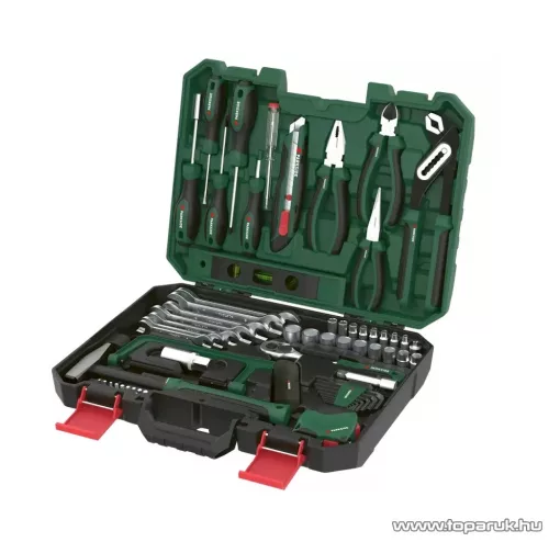 ParkSide HG06122 Praktikus barkács szerszámkészlet, szerszámosláda kofferben, 95 részes