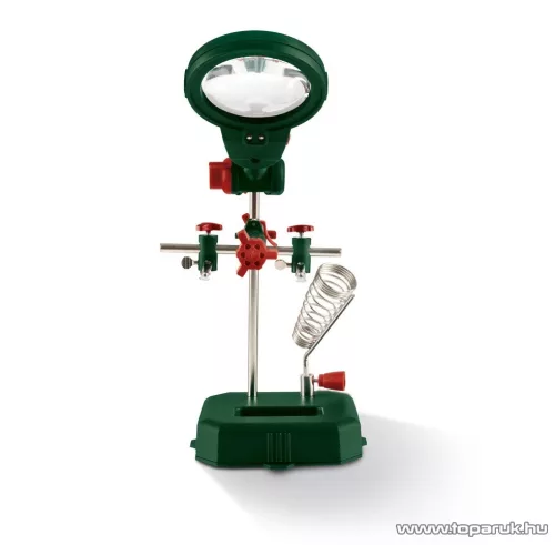 ParkSide HG11575B LED-es világító, nagyítós forrasztó állvány, paneltartó állvány, harmadik kéz