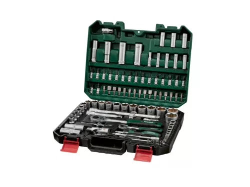 ParkSide Mixed Socket Set CR-V dugókulcs és bit készlet, racsnis krovakészlet kofferben, 94 részes