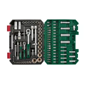   ParkSide Mixed Socket Set CR-V dugókulcs és bit készlet, racsnis krovakészlet kofferben, 94 részes
