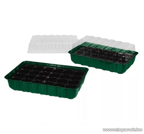 ParkSide N7057 Palántázó készlet / mini melegágy átlátszó fedéllel, 4 x 24 db palánta részére, 36 x 22 x 12 cm