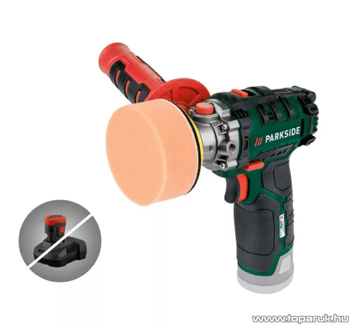 ParkSide PAAP 12 C3 SOLO X12V Akkumulátoros mini javító autó polírozó készlet kofferben, 12V (akku és töltő nélkül)