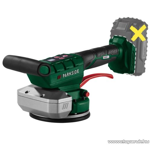 ParkSide PAFR 20-Li A1 SOLO Akkus tapadókorongos lapvibrátor csempézéshez, járólapokhoz, max. 35 kg teherbírásig