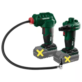 Parkside 20V akkumulátoros légszivattyú és kompresszor gép 10 részes adapter készlettel
