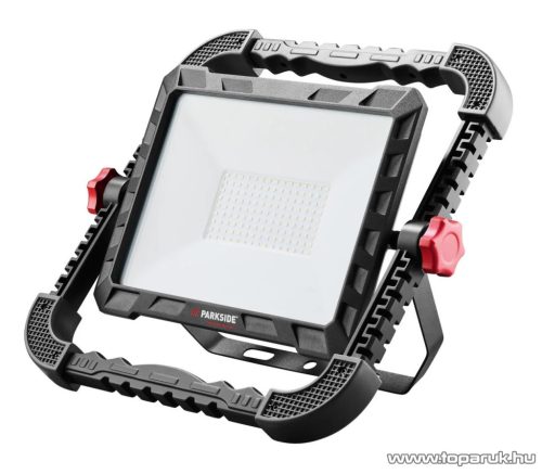 ParkSide Performance PALS 100 A1 Kültéri elektromos LED-es reflektor, fényvető, munkalámpa + beépített hálózati aljzat, 2500 W / 6500 K / 10000 lumen (IP54)