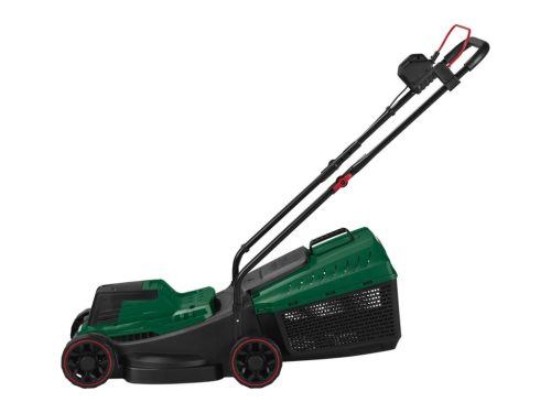 27 literes fűgyűjtő tartály telítettségjelzővel és kényelmes hordfogantyúval