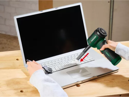 ParkSide PAUKGB A1 mini légfúvó billentyűzet és PC portalanításához