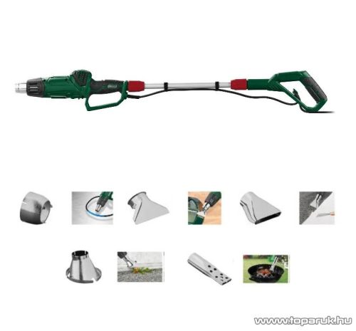 (SELEJT / 453068) ParkSide PELHLG 2000 A1 Hosszú szárú hőlégfúvó és gyomirtó, tartozékokkal, 2000 W