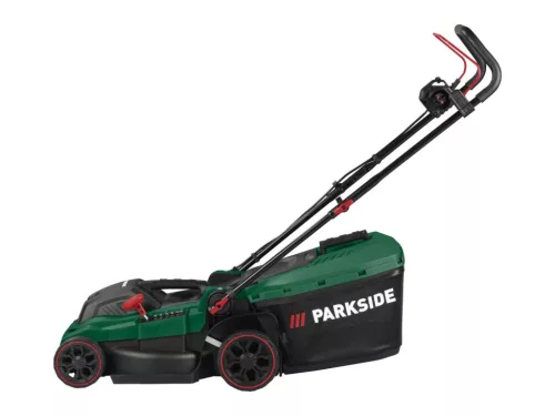 ParkSide 36 cm vágásszélességű fűnyíró 40 literes fűgyűjtő zsákkal
