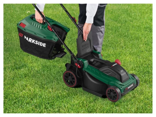 ParkSide PERM 1500 B2 Turbo Power elektromos fűnyíró, turbómotoros, magas forgatónyomatékkal, 1500 W (36 cm vágásszélesség)