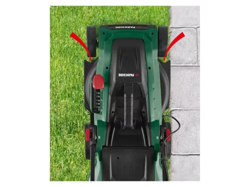 ParkSide PERM 1500 B2 Turbo Power elektromos fűnyíró, turbómotoros, magas forgatónyomatékkal, 1500 W (36 cm vágásszélesség)