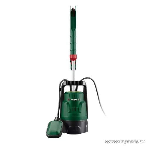Parkside PERP 400 A1 Úszókapcsolós elektromos esővíz szivattyú, kerti szivattyú, 4000 liter / óra, 400 W (szennyezett vízre)
