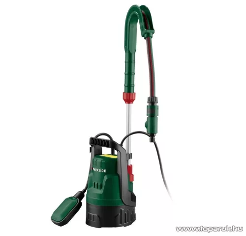 Parkside PERP 400 A1 Úszókapcsolós elektromos esővíz szivattyú, kerti szivattyú, 4000 liter / óra, 400 W (szennyezett vízre)
