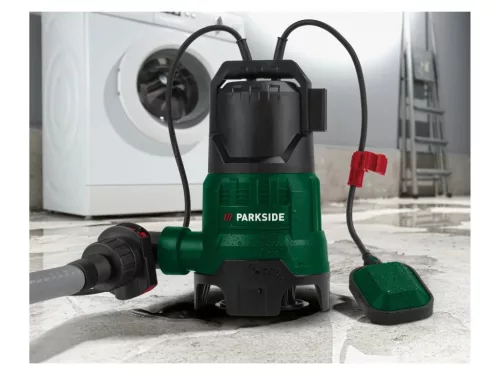 Parkside PETPS 400 B2 Dirty Water Kerti búvárszivattyú úszókapcsolóval, 9.000 l/h, 400 W (szennyezett vízre)