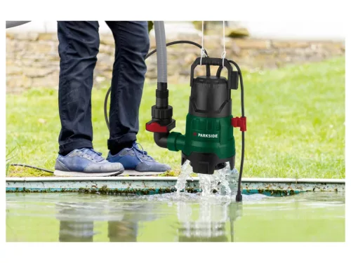 Parkside PETPS 400 B2 Dirty Water Kerti búvárszivattyú úszókapcsolóval, 9.000 l/h, 400 W (szennyezett vízre)