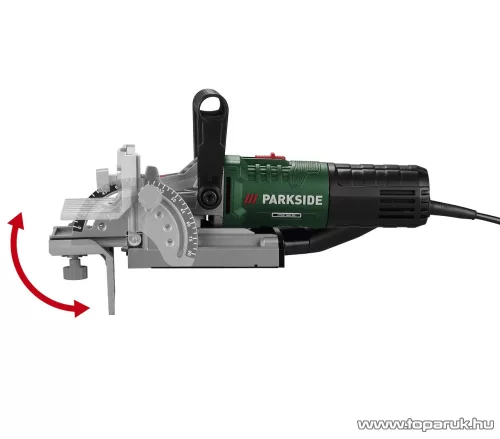 ParkSide PFDF 900 B2 Elektromos lapostiplimaró, kekszmaró, laposdübelmeró, lamellázó gép, 6 fokozatú marásmélységgel, 900 W / 100 mm
