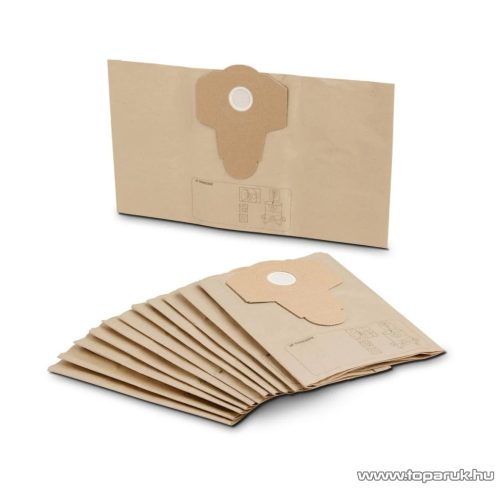 ParkSide PFT 20 A1 Gyári papír porzsák 12 / 20 literes száraz nedves porszívókhoz, 12 db / csomag